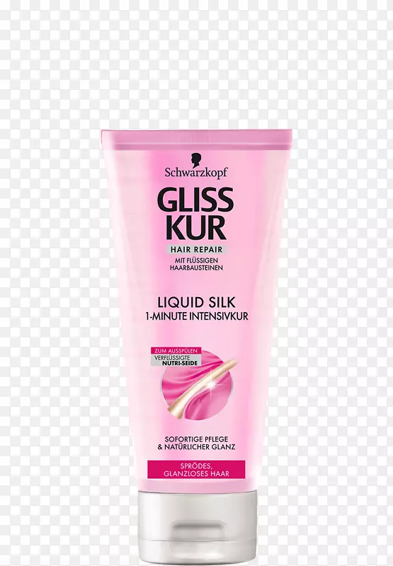 Gliss kur 1分钟强化液丝200毫升乳膏Schwarzkopf洗剂-液体乳膏