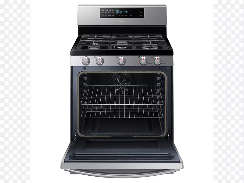 三星nx58h5600烹调范围包括煤气炉、自清洁烤箱、对流式烘炉、煤气炉。