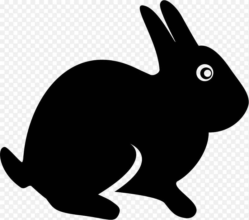 剪贴画兔图形计算机图标图像-兔子