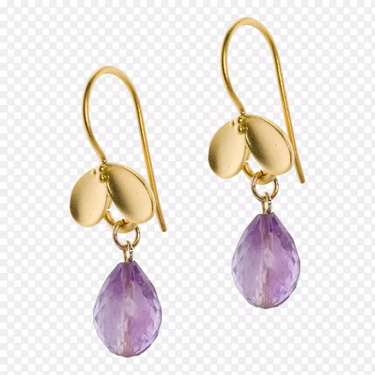 紫水晶耳环体珠宝Kreole-珠宝