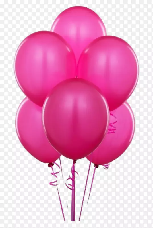 气球派对粉色生日紫色气球