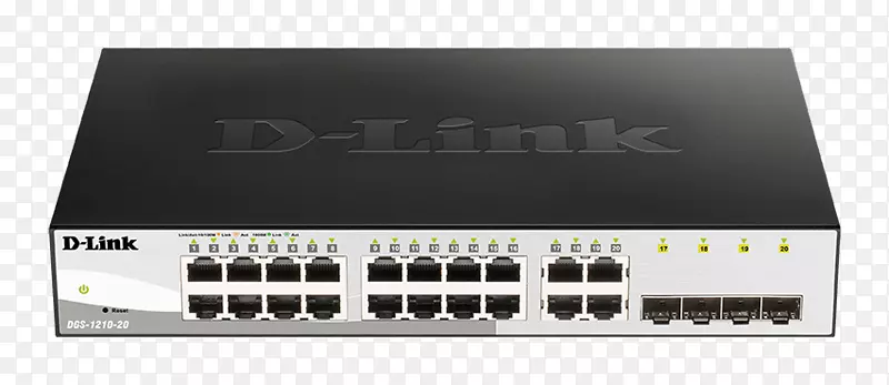 网络交换机千兆以太网d-link web智能dgs-1210-10p小型可插入式收发机-企业业务传单