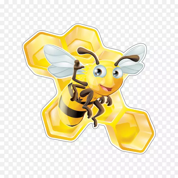 蜜蜂图形蜂巢剪贴画图像-蜜蜂