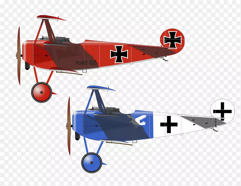 Fokker Dr.i Fokker d.vii飞机剪贴画-飞机