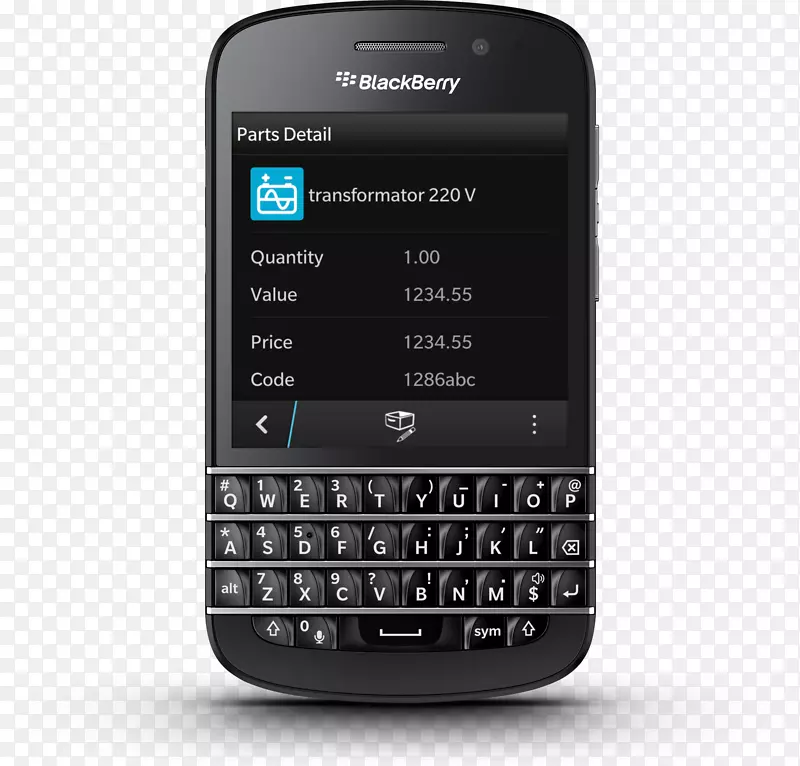 黑莓Q10解锁手机，16 GB，黑色黑莓Q10-黑色LTE qwerty 16 GB-太快