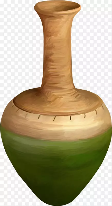 花瓶陶瓷陶画瓦索花瓶