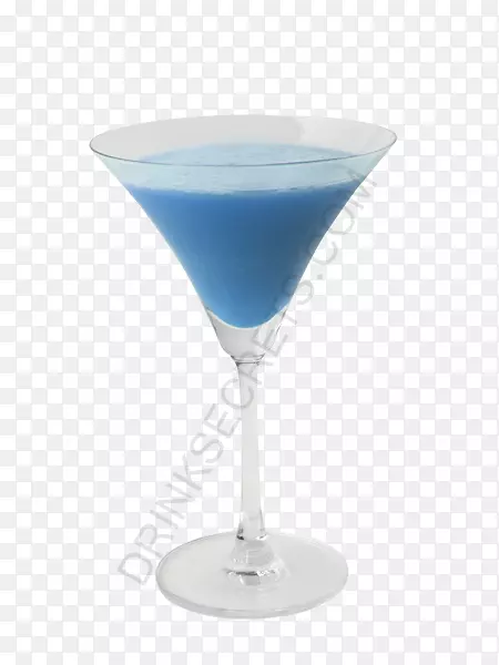 蓝色夏威夷鸡尾酒酒类饮料利口酒蓝色泻湖鸡尾酒蓝