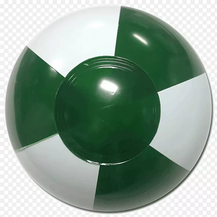 绿球塑料球沙滩