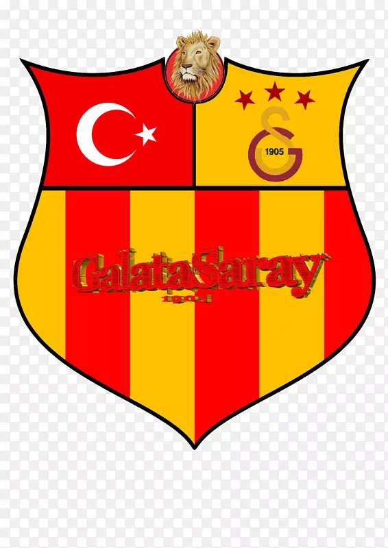 剪贴画产品Galatasaray S.K.线条标志-加拉塔萨雷标志