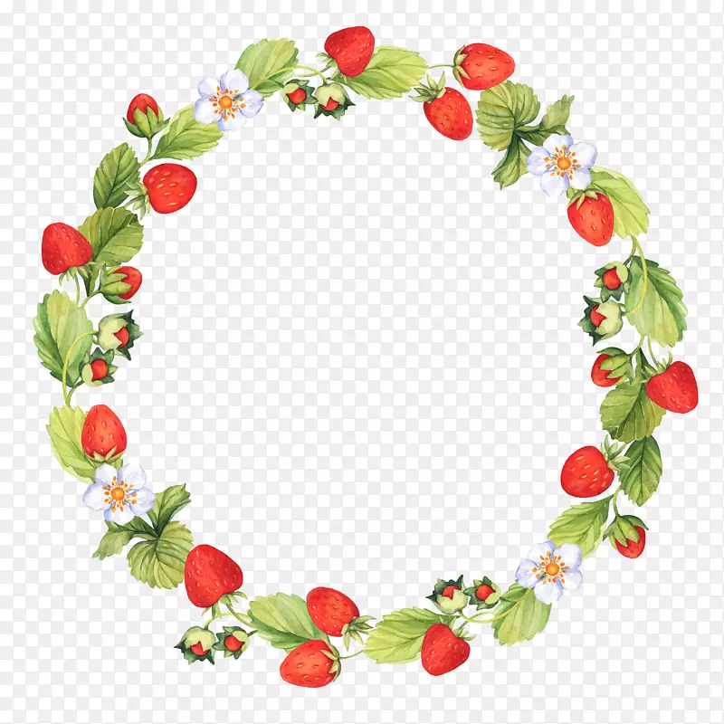 草莓夹艺术美食水果-草莓