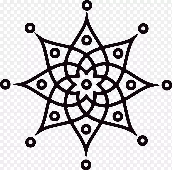 曼达拉图形符号插图图像符号