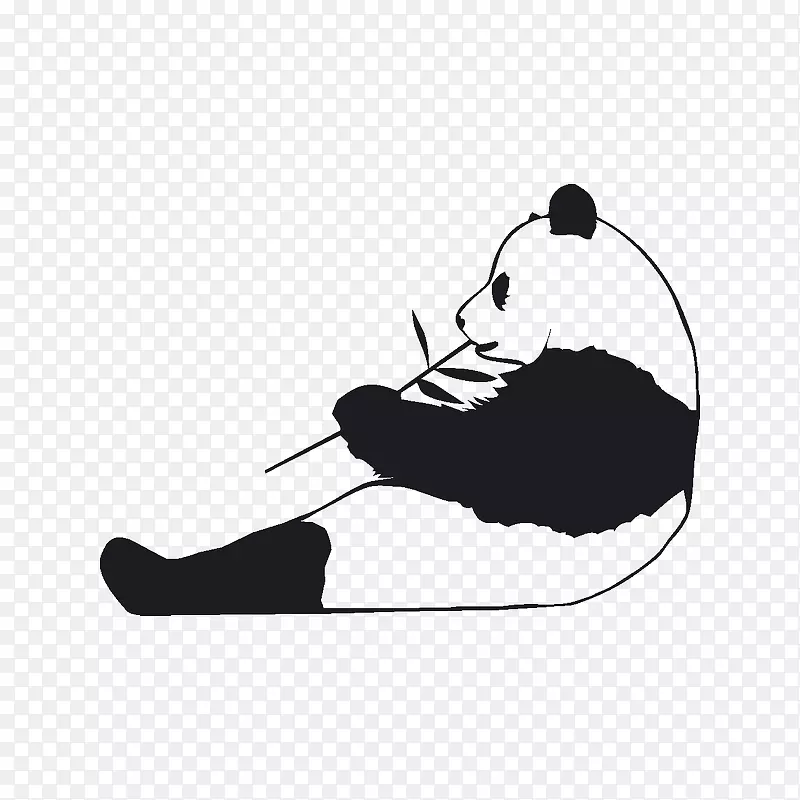 大熊猫贴花贴纸窗乙烯基-窗