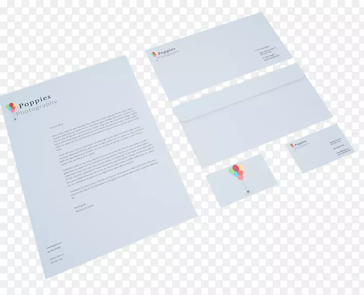 纸牌产品设计标志-企业形象要素文具