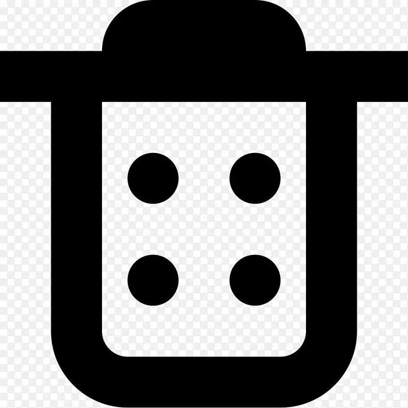 垃圾桶和废纸篮计算机图标回收废物管理-空图标