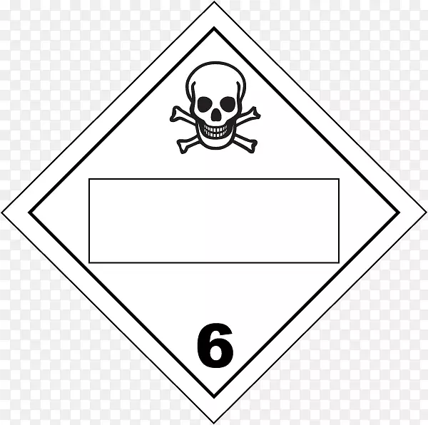 有毒危险货物第6类有毒和传染性物质危险废物危险符号