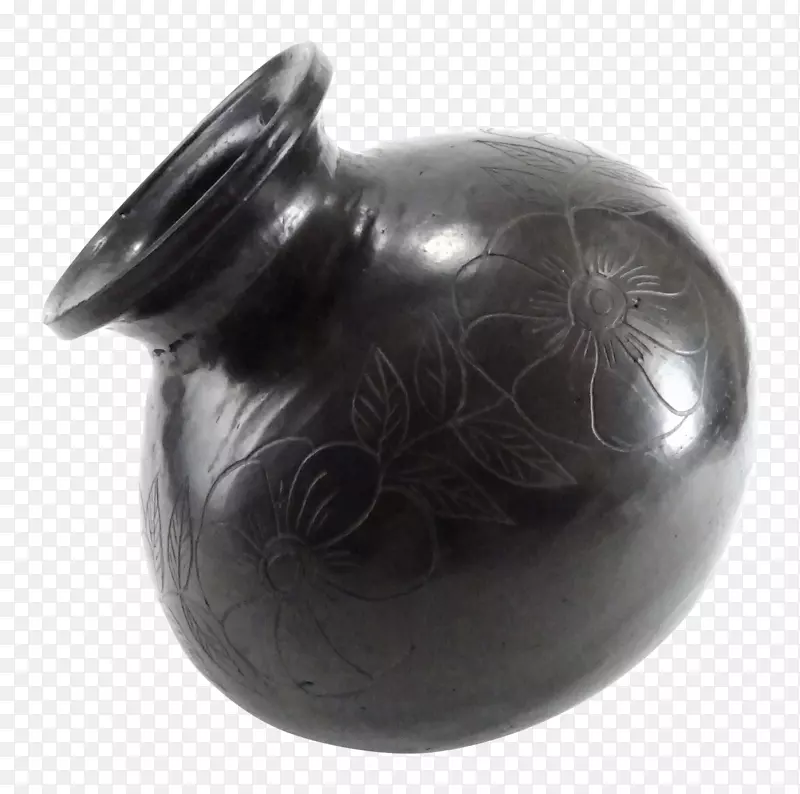 巴罗黑人陶艺线人花瓶陶瓷花瓶