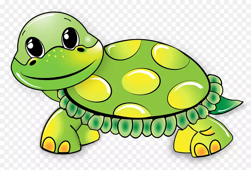 绿海龟剪贴画图形-海龟