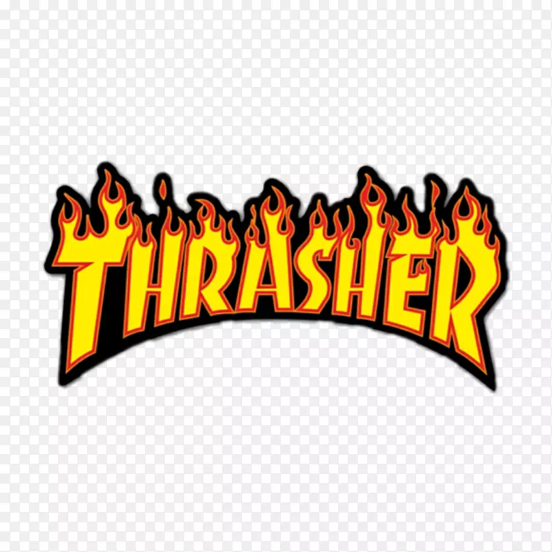Thrasher商标标牌-脱粒机鲨鱼毛绒