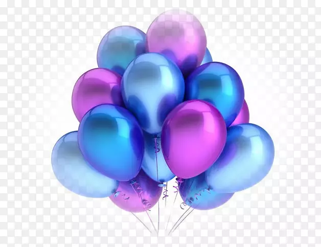 气球生日贺卡和png图片派对-气球卡通黑白