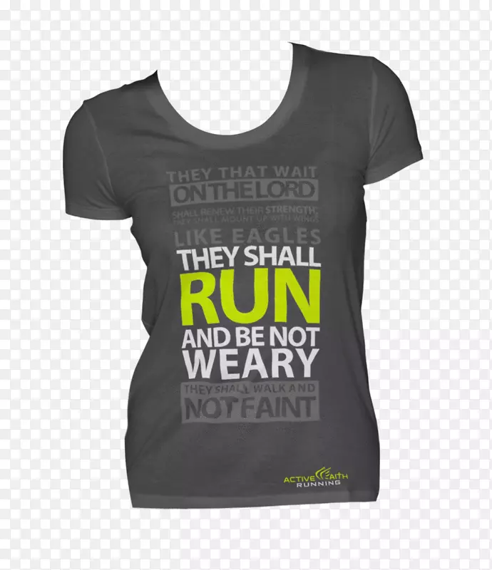 T恤套筒字体外装产品-女性跑步