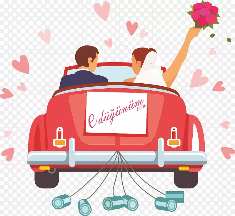 汽车图形剪贴画婚姻图像-汽车