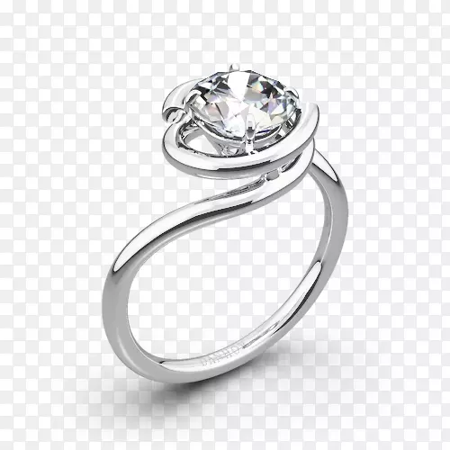 银结婚戒指产品设计.白金戒指