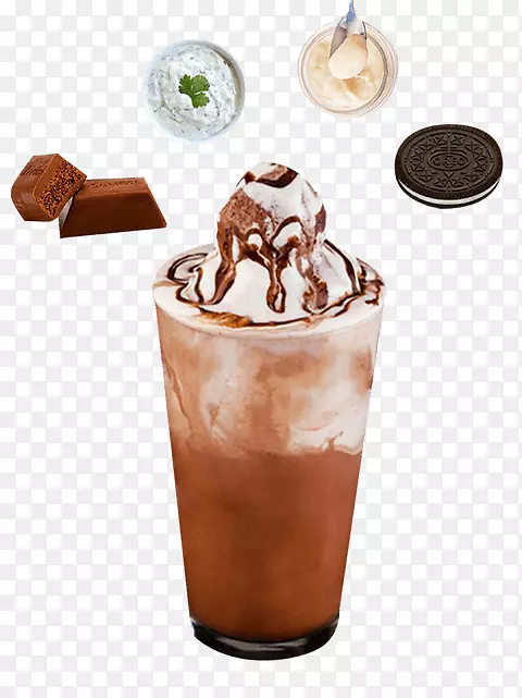 巧克力冰淇淋圣代奶昔冰咖啡冰淇淋