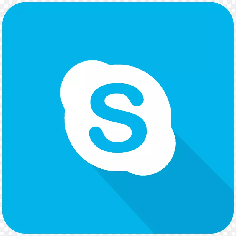 微软公司移动应用程序windows手机应用软件skype-skype黑白标志