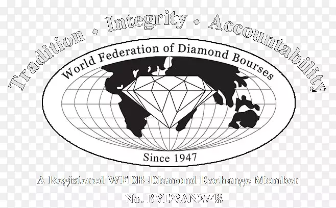 世界钻石交易所联合会标志世界钻石理事会-钻石交易所