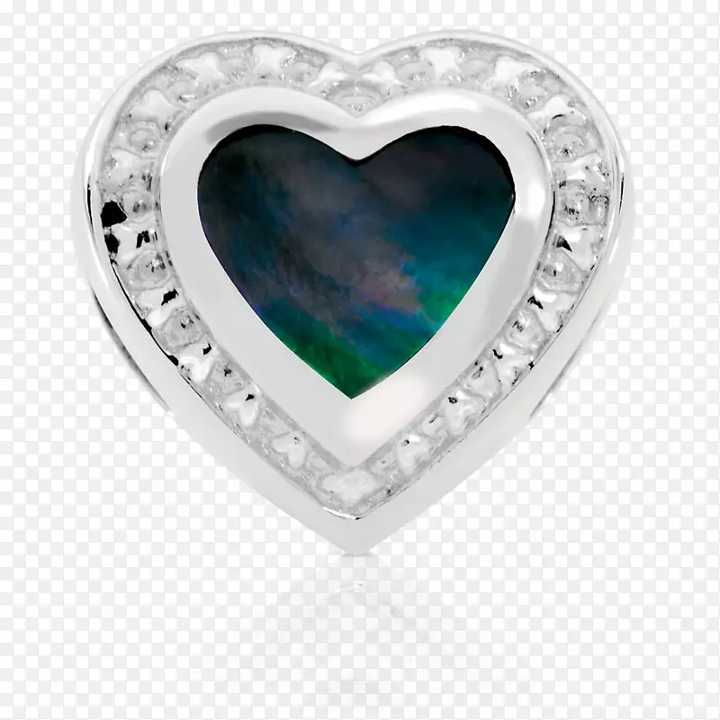 蓝宝石青绿色珠宝钻石-令人叹为观止的心形
