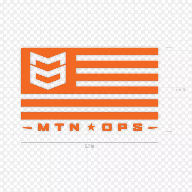MTN OPS橙色标志黑色白色橙色购物车