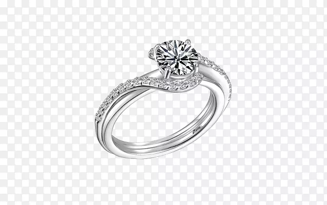 结婚戒指钻石珠宝银高档珠宝