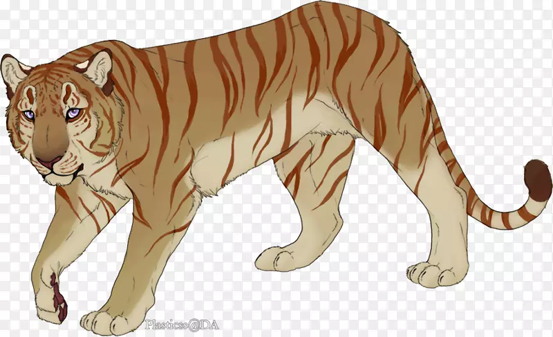 虎狮猫动物剪贴画-老虎