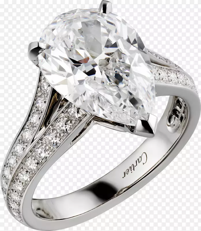 婚戒体珠宝钻石白金戒指