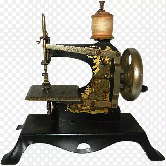 缝纫机.手绘缝纫机