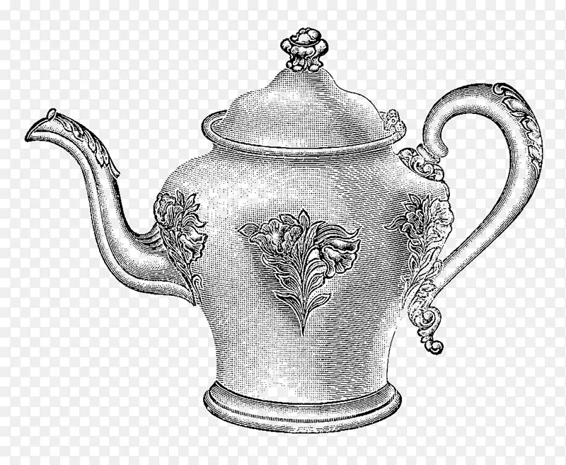 壶茶壶剪贴画-茶