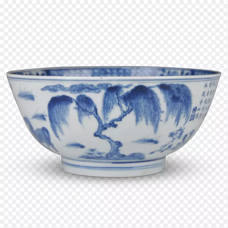 碗用陶瓷玻璃蓝白色陶器餐具.玻璃