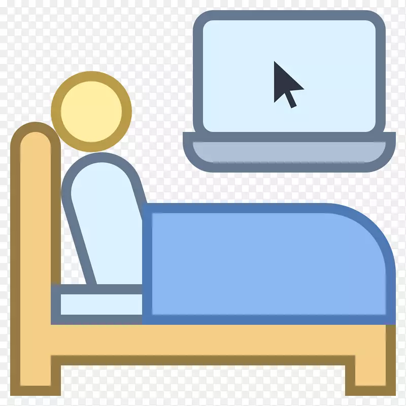 电脑图标剪辑艺术卧室家具-床