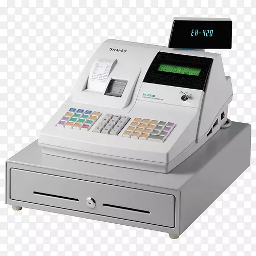 收银机销售点条形码扫描器收银机剪贴器
