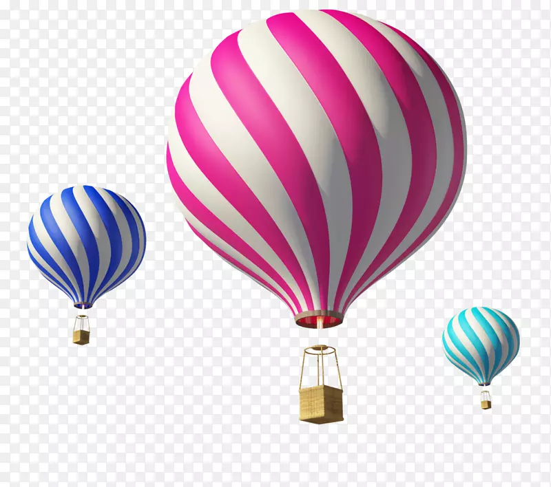 热气球绘制图像剪辑艺术.热气球