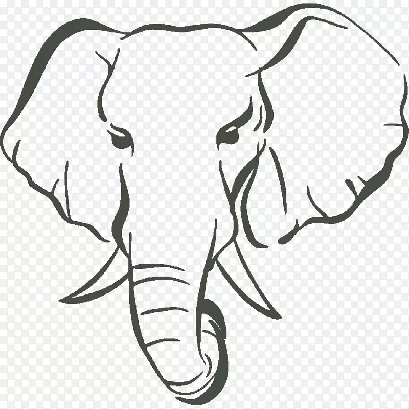 亚洲象非洲灌木象剪贴画象画象