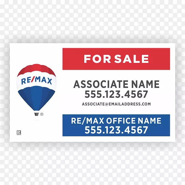 Re/max，llc品牌标志字体产品-为您的业务设计小册子