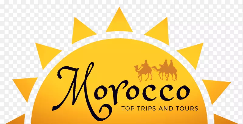 摩洛哥冒险旅游标志黄色-异国情调假日