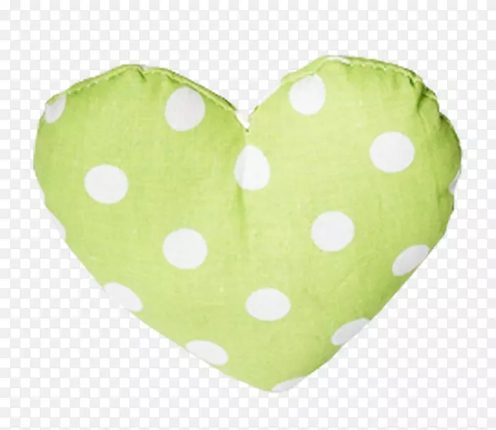 多心挂移动式装饰绿色水果枕头