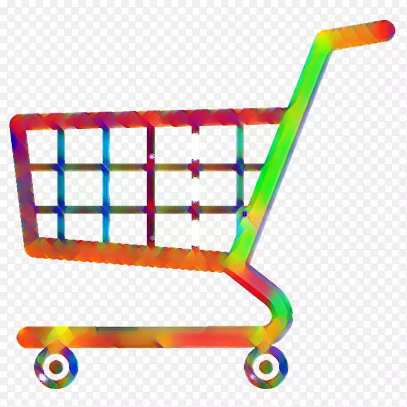 网上购物图形设计互联网图形.橙色购物车