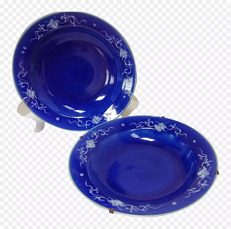 陶瓷钴蓝板餐具碗盘