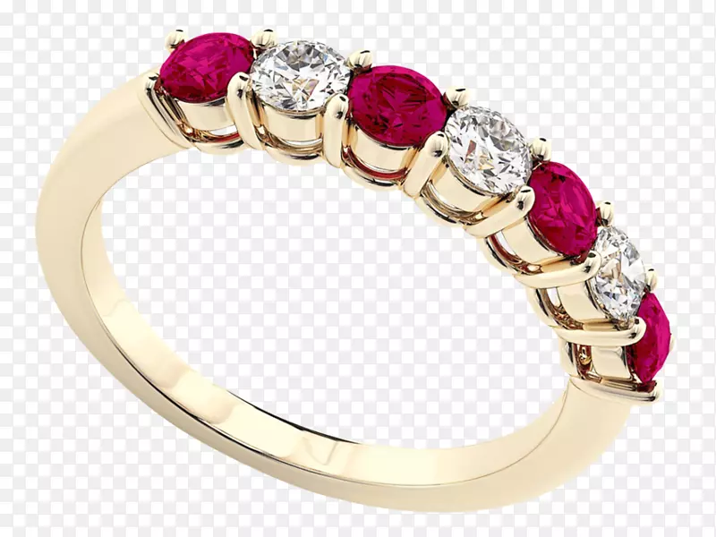 红宝石结婚戒指png图片珠宝.红宝石