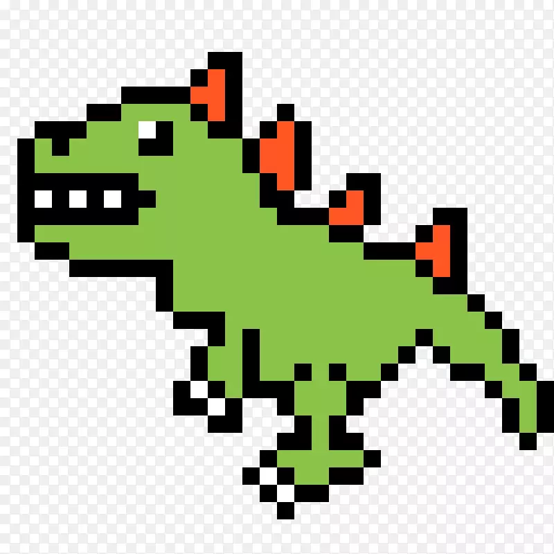 剪贴画线-可爱的恐龙