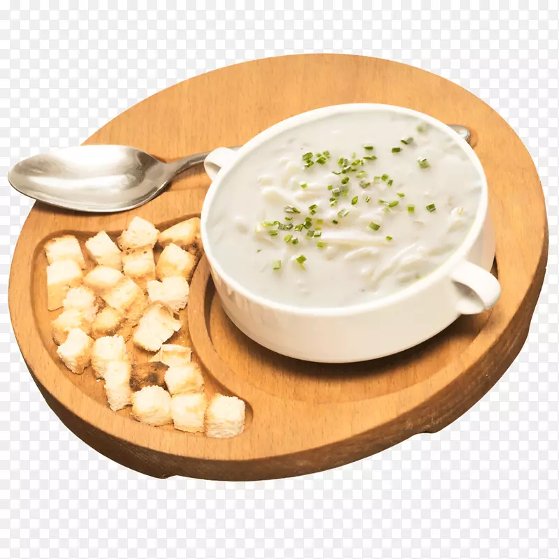 蛤蜊葱汤素食菜慢煮蘑菇汤