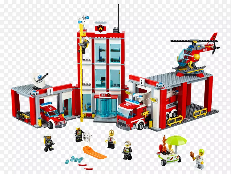 乐高60110城市消防站玩具